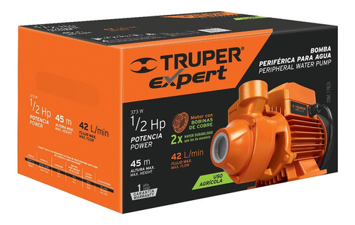 Bomba Agua Periferica 1/2 Hp Truper 10068
