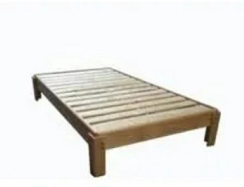 Cama  Parrilla Armable En Sitio De Madera Maciza