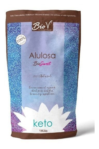 Alulosa Pura 1000g - 100% Alulosa Keto - Biov