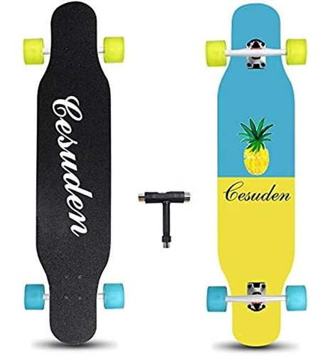 Andrimax Longboard Skateboard, 41 Pulgadas Completo Longboa