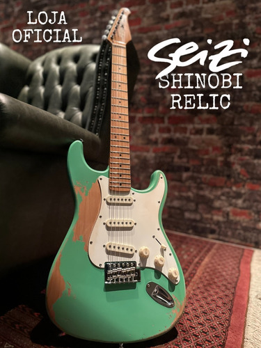 Guitarra Seizi Shinobi Relic  Surf Green Com Case