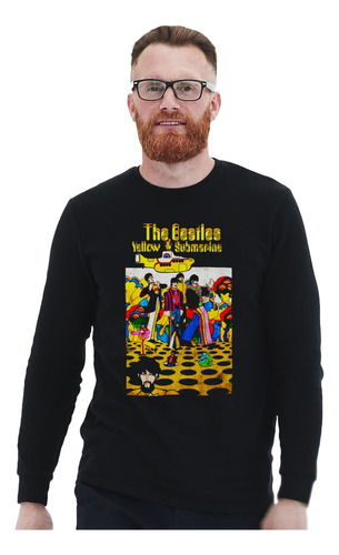 Polera Ml The Beatles Yellow Submarine Rock Impresión Direct