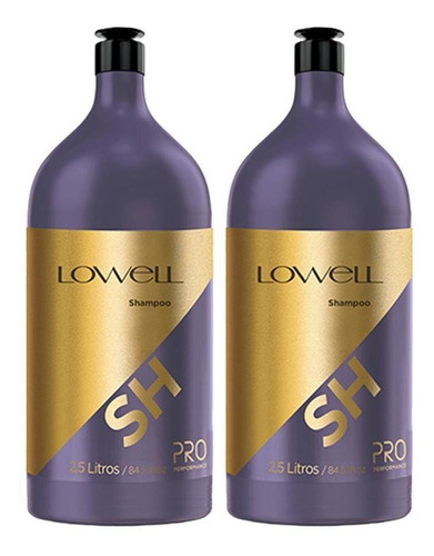 Kit 2 Shampoo Lavatório Profissional 2,5 Litros Lowell