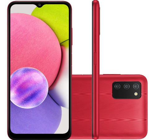 Samsung Galaxy A03s 64gb 4gb Bat.5000mah Vermelho Excelente (Recondicionado)