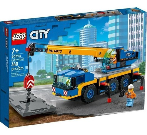 Set De Construcción Lego City Grúa Móvil (60324) - 340 Piezas En Caja.