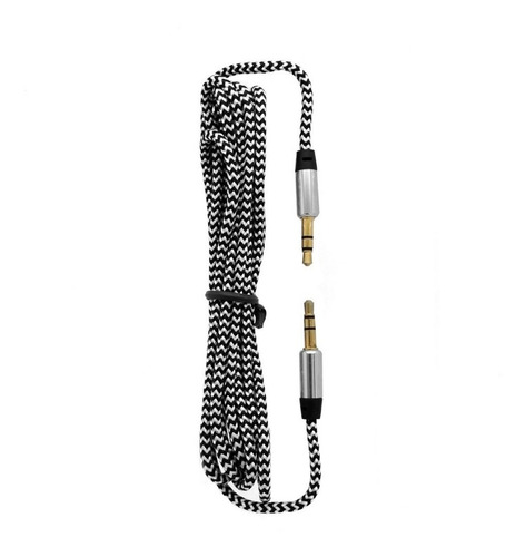Imagen 4 de 5 de Cable De Audio Auxiliar Roca Tejido Jack 3.5mm 2m Everest