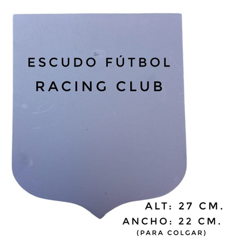 Chapa Escudo De Futbol Para Mosaiquismo: Racing Club