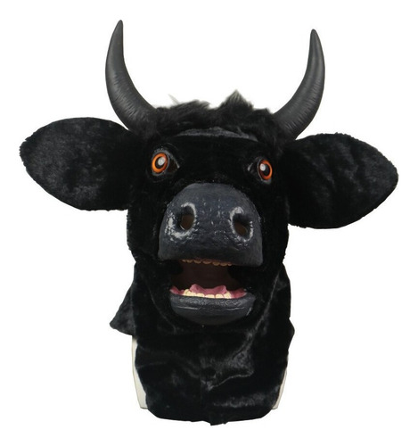 Mascarilla Facial De Látex Con Forma De Vaca Y Toro, Móvil,
