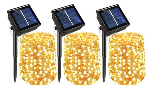 Paquete De 3 Luces Solares De La Serie De Cumpleaños 200pcs