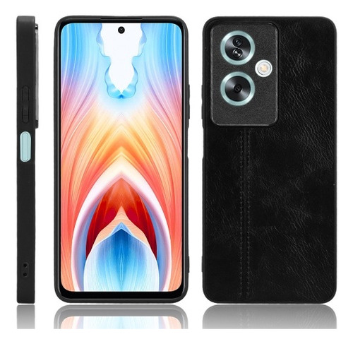 Funda De Costura Con Patrón De Vaca For Oppo A79 5g