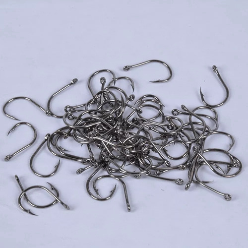Kit Anzol Aço Carbono 600 Unid. + Caixa + 1kg Chumbadas
