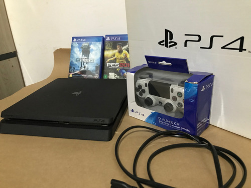 Playstation 4 Slim 500gb Sony - Controle Novo E Jogos