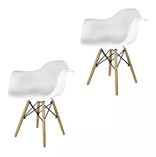 Set 2 Sillas Eames Mundo In Estocolmo Comedor Color de la estructura de la silla Blanco