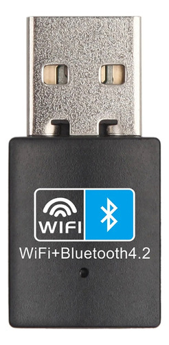 Adaptador Usb Compatible Con Wifi V4.2 Tarjeta De Red Inalám