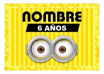 Comprar Kit Imprimible Minions Deco Y Candy 100% Editable
