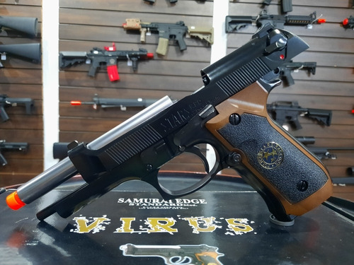 Imagem 6 de 10 de Airsoft Pistola Gbb We Beretta Samurai Edge C/ Modo Rajada