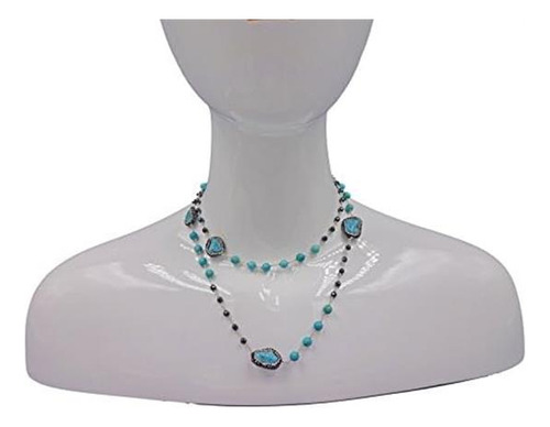 ¡mgr Mis Gemas Roca! Collar De Estación Largo O De Doble Heb