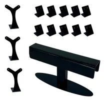 Comprar Expositores Mostruários De Acrílico Preto Brincos Pulseiras