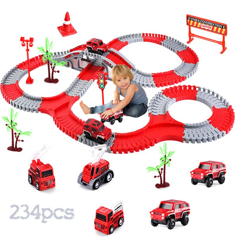 234 Pcs Juguetes De Pista Carreras Juguetes Niños Regalo