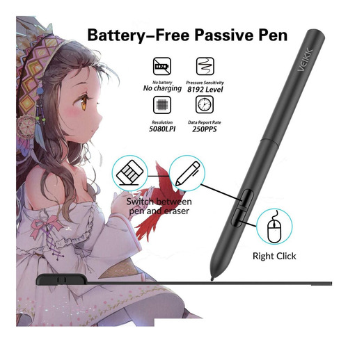 Tableta Gráfica Wacom Sketchpad Pro Negra