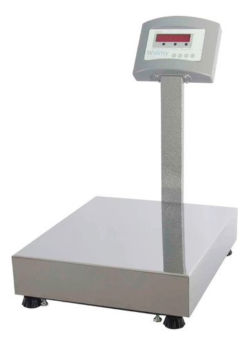 Balança Digital Industrial Coluna 100kg 20g W100 Welmy Cor Cinza