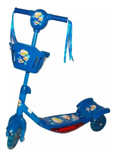 Scooter Para Niños/as Tri Monopatin Led Musical 