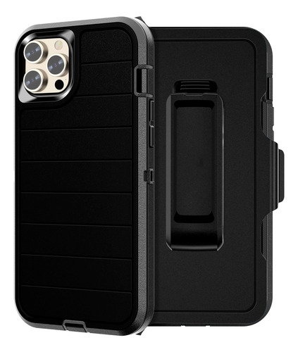 Funda Case Protector @ iPhone 15 Pro Max Grado Militar Black