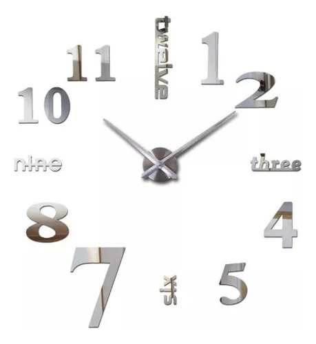 Reloj De Pared 3d Grande Diseño Moderno