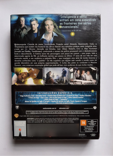 Box Dvd Fringe A Primeira Temporada ( Lacrado ) 7 Discos