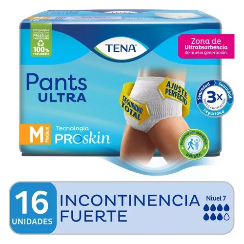 Tena Ropa Interior Pants Ultra Talle Medium X 16 Unidades