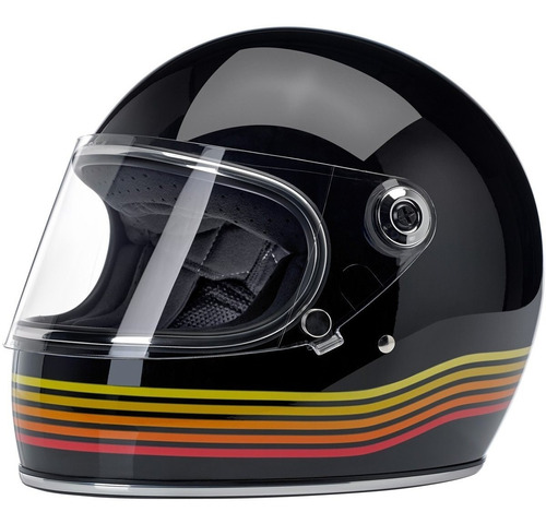 Casco Biltwell Gringo S Gloss Black Spectrum