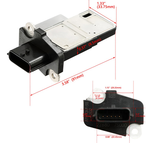 Cgq Sensor Maf Para Infiniti Q40 Q45 Q50 Q60 Q70 Q70l