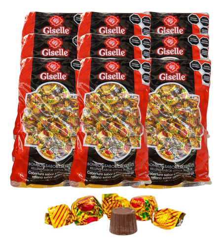Chocolate Bombón 1kg Relleno Cereza Licor Giselle