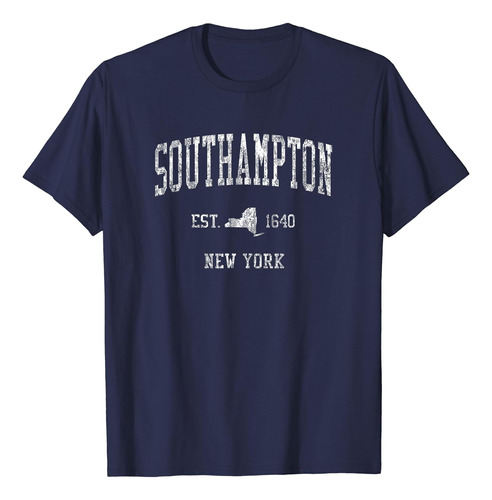 Camiseta Deportiva Vintage De Southampton New York Ny