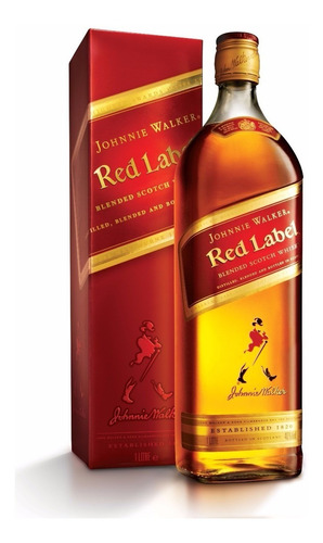 Whisky Johnnie Walker Red Label 1000ml En Estuche