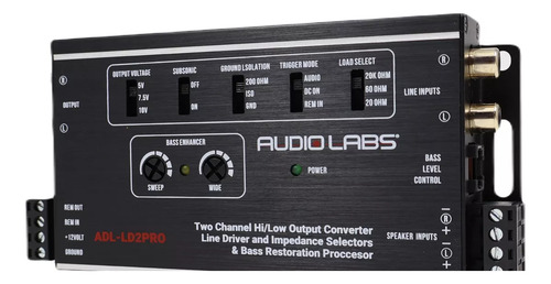 Convertidor De 2 Canales Halta Baja Audio Labs Adl-ld2pro Color Negro