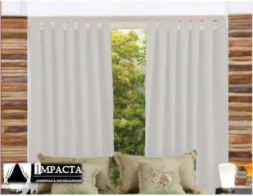 Cortinas Para Sala De Trabillas Terracota (varias Medidas) 