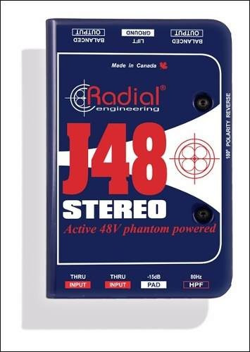 Radial J48 Stereo Caja Directa Activa Ideal Guitarra O Bajo