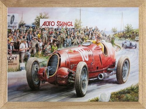 Autos Grand Prix Pinturas , Cuadro, Poster, Afiche     M268