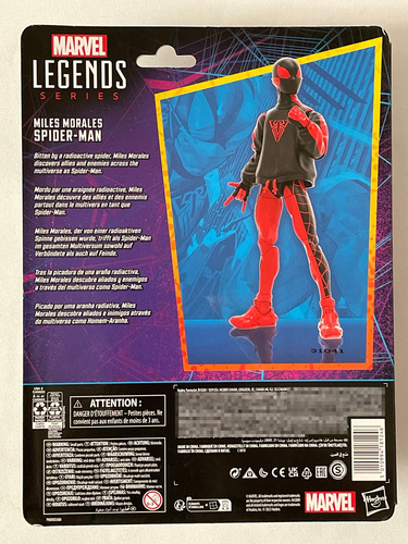 Miles Morales Spiderman Marvel Legends Series Hasbro 2023 (Usado)