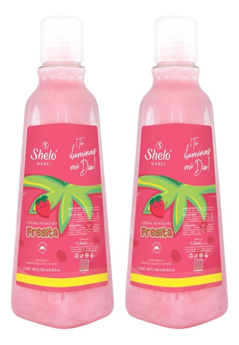 Crema Peinadora Fresita Shelo Nabel® 250ml. 2pz