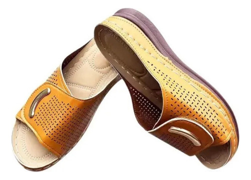 Zapatos Planos Ortopédicos Huecos Con Punta Abierta Para Muj