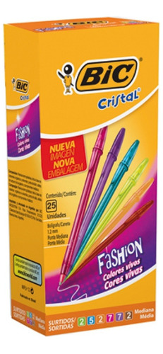 Esfero Bic Fashion X 12 Surtido - Unidad a $1400