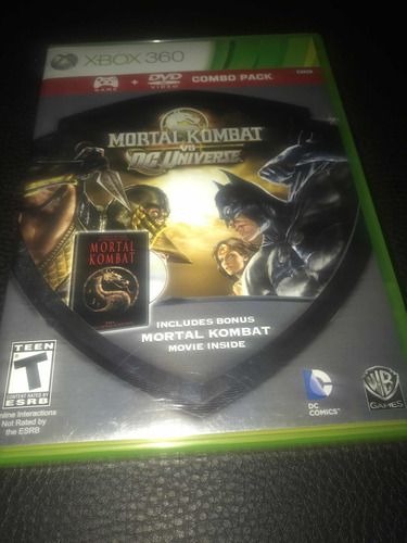 Videojuego Mortal Kombat Vs Dc Universe Xbox 360