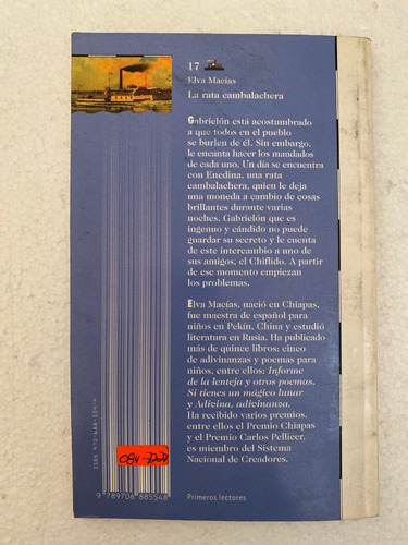 Libro La Rata Cambalachera De Elva Macias El Barco De Vapor (Usado)