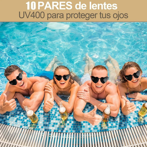 Gafas De Sol Corazón Accesorios Moda Niñas Mujer Lentes