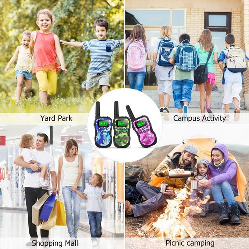 Walkie Talkies Para Niños, 22 Canales, Radio Bidireccional,