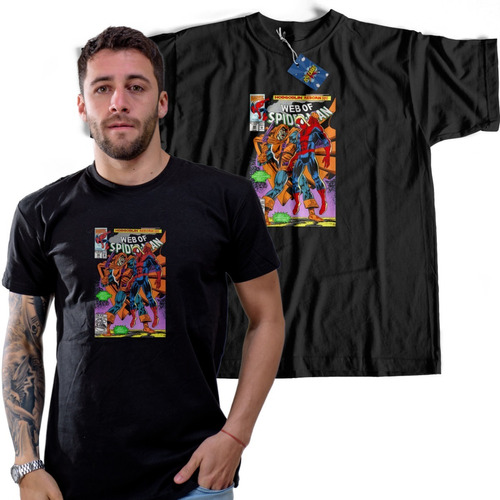 Remera Marvel -  Spiderman Vs Duende Verde Dtf