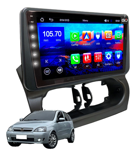 Multimídia Carplay Android Auto Bluetooth Corsa Montana 9p