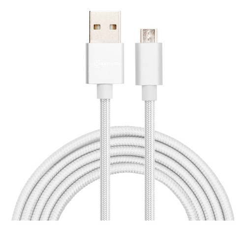 Cable Micro Usb Smart&go 2m Blanco